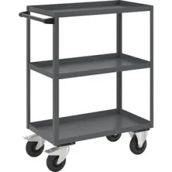 Montagehilfswagen, 3 Etagen, Tragfähigkeit 350 kg, Gesamthöhe 1215 mm, anthrazitgrau eurokraft pro