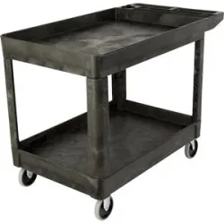 Standard-Tischwagen, mit flachem Griff, 2 Ebenen, LxBxH 1150 x 656 x 845mm Rubbermaid