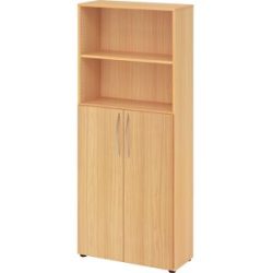 Regal Office Braun Holz 80 cm 188 cm - Farbe: buche - Material: Holzwerkstoff - Regal