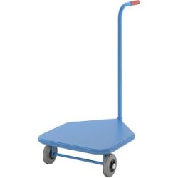 Griffroller, Tragfähigkeit 100 kg, Stahlblech-Ladefläche, 600 x 500 mm eurokraft pro