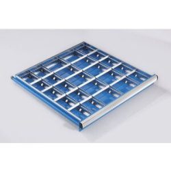kaiserkraft Schubladeneinteilungs-Set, 2 Längs- und 4 Querteiler, für Schubladenhöhe 150 mm, für Schrankbreite x -tiefe 1023 x 725 mm