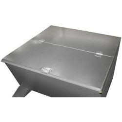 Klappdeckel, verzinkt, 2-teilig, für 0,65 / 0,7 m³-Ausführung eurokraft pro