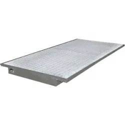 Regal-Einhängewanne, mit verzinktem Gitterrost, LxB 2650 x 1250 / 915 mm, feuerverzinkt eurokraft pro