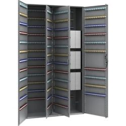 kaiserkraft Schlüsselschrank, 2-türig, HxBxT 1300 x 730 x 250 mm, 940 Haken
