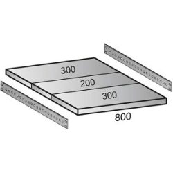 kaiserkraft Fachboden für CLEANA-Steckregal, Bodenbreite 800 mm, Tiefe 800 mm