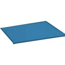 Blechabdeckung für Auszugsrahmen, Einfachauszug, für BxT 1290 x 1260 mm, lichtblau LISTA