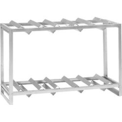 Fassregal, für 2 x 200-l- oder 3 x 60-l-Fässer, HxBxT 850 x 1350 x 500 mm eurokraft pro