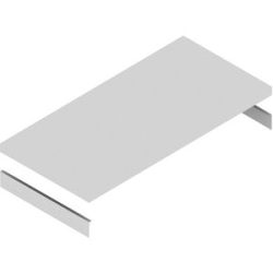Fachboden, verzinkt, inkl. Auflagetraversen, BxT 1025 x 500 mm hofe