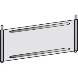 Trennblech für Fächer-Regal, verzinkt, für Fachboden, BxT 1000 x 400 mm hofe