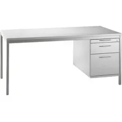 kaiserkraft LENA - Unterschrank, HxBxT 540 x 434 x 800 mm, 1 Utensilienschub, 1 Materialschub, 1 Hängeregistratur, lichtgrau