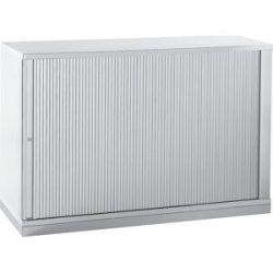 kaiserkraft HANNA - Rollladenschrank, Höhe 781 mm, 1 Fachboden, lichtgrau