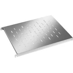 kaiserkraft Edelstahl-Fachboden, Eckboden gelocht, BxT 640 x 540 mm