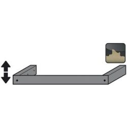 Justiervorrichtung inkl. Sockelblende für asecos® Sicherheitsschrank Typ 30, Breite 1.164 mm
