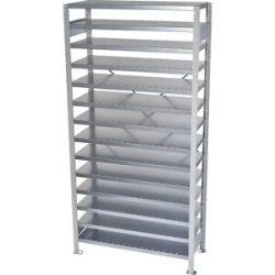 Steckregal für Regalkästen, HxB 2100 x 1000 mm, Grundregal, Tiefe 300 mm, ohne Kästen STEMO