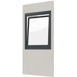 Raumsystem, Außen-BxH 1150 x 2600 mm, Paneel mit Dreh-/ Kippfenster eurokraft pro