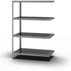 Schraubregal, Bauart leicht, doppelseitig, HxBxT 1500 x 1000 x 600 mm, verzinkt, Anbauregal eurokraft pro