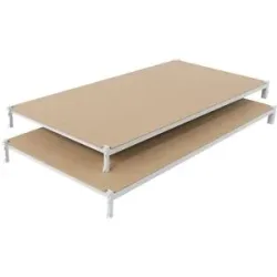 Hartfaser-Auflage, VE 2 Stk, BxT 1000 x 600 mm Manorga