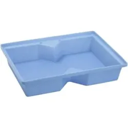 kaiserkraft PE-Kleingebinde- und Palettenwanne, LxBxH 800 x 600 x 170 mm, Auffangvolumen 40 l, ohne Gitterrost