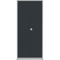 Universalschrank, extrahoch, HxBxT 2200 x 950 x 420 mm, weißaluminium / anthrazitgrau, ab 3 Stk mauser