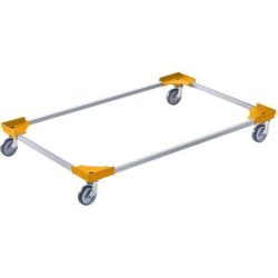 kaiserkraft Profi-Fahrgestell, Hybrid, für Euroformat 1200 x 800 mm, gelb, ab 20 Stk