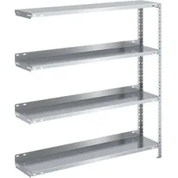 Akten-Schraubregal, verzinkt, Regalhöhe 1150 mm, Anbauregal, Breite x Tiefe 1000 x 300 hofe