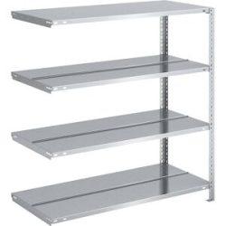 Akten-Schraubregal, verzinkt, Regalhöhe 1150 mm, doppelseitig, Anbauregal, Breite x Tiefe 1000 x 600 mm hofe