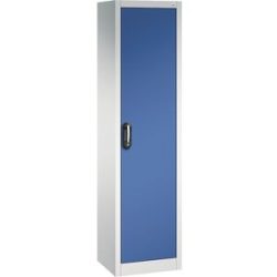 ACURADO Universalschrank, BxT 500 x 400 mm, lichtgrau / enzianblau C+P