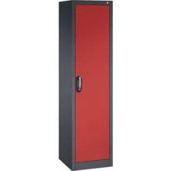 ACURADO Universalschrank, BxT 500 x 500 mm, schwarzgrau / feuerrot C+P