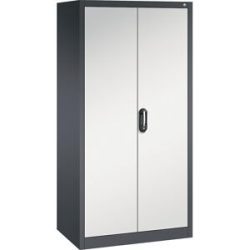 ACURADO Universalschrank, BxT 930 x 600 mm, schwarzgrau / lichtgrau C+P