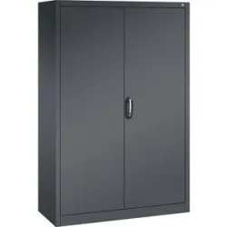 ACURADO Universalschrank, BxT 1200 x 500 mm, schwarzgrau / schwarzgrau C+P