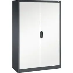 ACURADO Universalschrank, BxT 1200 x 500 mm, schwarzgrau / reinweiß C+P