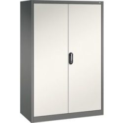 ACURADO Universalschrank, BxT 1200 x 600 mm, vulkangrau / perlweiß C+P