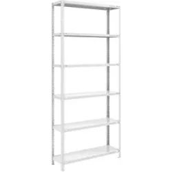 Schraubregal, Bauart leicht, doppelseitig, HxBxT 2500 x 1000 x 400 mm, grau, Grundregal eurokraft pro