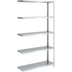 Schraubregal, Bauart leicht, doppelseitig, HxBxT 2000 x 1000 x 400 mm, verzinkt, Anbauregal eurokraft pro