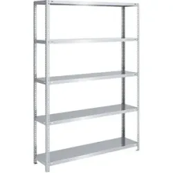 Schraubregal, Bauart leicht, doppelseitig, HxBxT 2000 x 1300 x 400 mm, verzinkt, Grundregal eurokraft pro