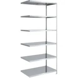 Lager-Schraubregal, Bauart mittelschwer, beidseitig, HxBxT 2500 x 1000 x 800 mm, verzinkt, Anbauregal eurokraft pro