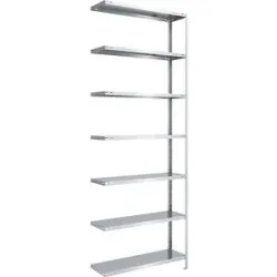 Lager-Schraubregal, Bauart mittelschwer, beidseitig, HxBxT 3000 x 1000 x 400 mm, verzinkt, Anbauregal eurokraft pro
