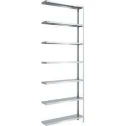 Lager-Schraubregal, Bauart mittelschwer, beidseitig, HxBxT 3000 x 1000 x 300 mm, verzinkt, Anbauregal eurokraft pro