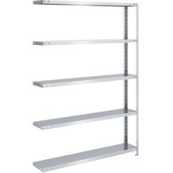Lager-Schraubregal, Bauart mittelschwer, beidseitig, HxBxT 2000 x 1300 x 300 mm, verzinkt, Anbauregal eurokraft pro