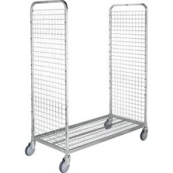 Modulwagen KM600, LxBxH 900 x 625 x 1710 mm, 4 Lenkrollen, 2 mit Stopp Kongamek