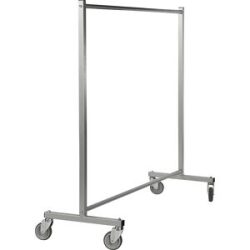 Mobiler Kleiderständer, HxBxT 1690 x 1700 x 600 mm, 4 Lenkrollen, ab 5 Stk Kongamek