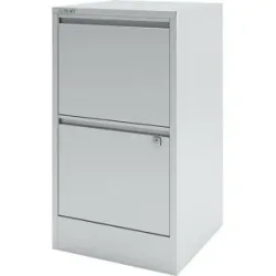 Hängeregistraturschrank HomeFiler, 2 Hängeregistraturen, lichtgrau BISLEY
