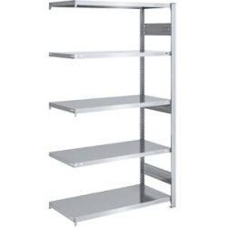 Schwerlast-Steckregal, doppelseitig, HxBxT 2000 x 1000 x 600 mm, verzinkt, Anbauregal eurokraft pro
