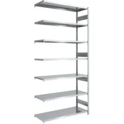 Schwerlast-Steckregal, doppelseitig, HxBxT 3000 x 1300 x 600 mm, verzinkt, Anbauregal eurokraft pro
