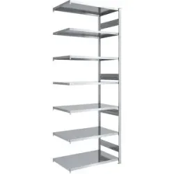 Schwerlast-Steckregal, doppelseitig, HxBxT 3000 x 1000 x 800 mm, verzinkt, Anbauregal eurokraft pro