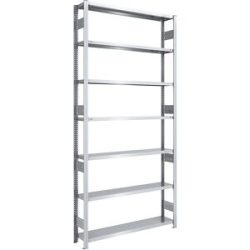 Schwerlast-Steckregal, doppelseitig, HxBxT 3000 x 1300 x 300 mm, verzinkt, Grundregal eurokraft pro