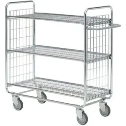 Gitterwagen SERIE 100, 3 Etagen, LxBxH 930 x 460 x 1120 mm, ab 5 Stk HelgeNyberg