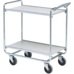 Etagenwagen SERIE 100 P, 2 Etagen, LxBxH 900 x 425 x 890 mm HelgeNyberg
