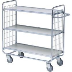 Etagenwagen SERIE 100, 3 Etagen, LxBxH 800 x 460 x 1120 mm HelgeNyberg