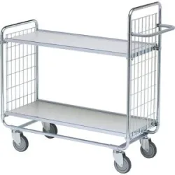 Etagenwagen SERIE 100, 2 Etagen, LxBxH 930 x 460 x 1120 mm HelgeNyberg